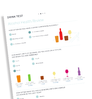 Get help cutting down by taking the Drink Test Screenshot of the Drink Test